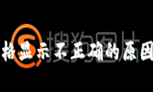 : TP钱包价格显示不正确的原因及解决方法